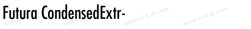 Futura CondensedExtr字体转换